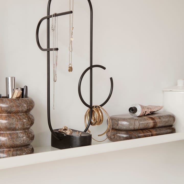 Bendum oppbevaringsboks, Brun marmor Ferm Living