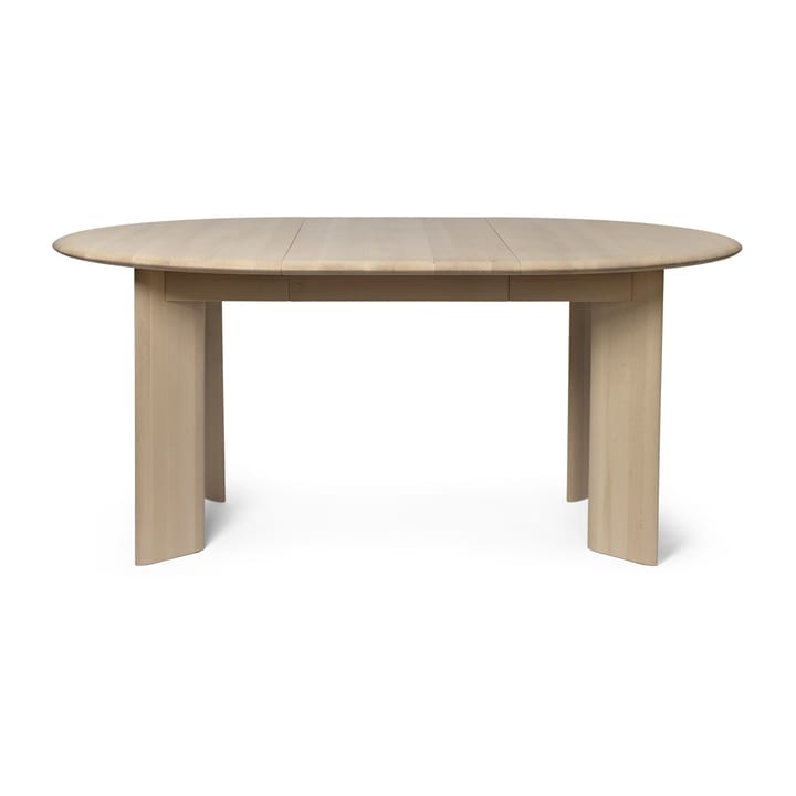 Bevel Extendable spisebord inkl. 1 ileggsplate, White Oiled Beech Ferm Living