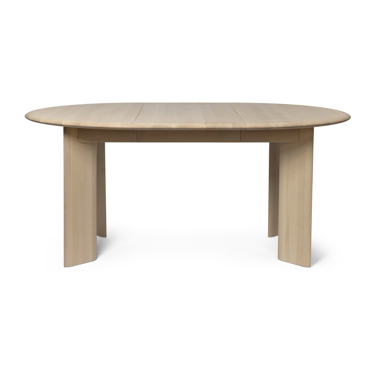 Bilde av ferm LIVING Bevel Extendable spisebord inkl. 1 ileggsplate White Oiled Beech