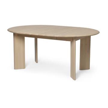 Bevel Extendable spisebord inkl. 1 ileggsplate - White Oiled Beech - Ferm Living