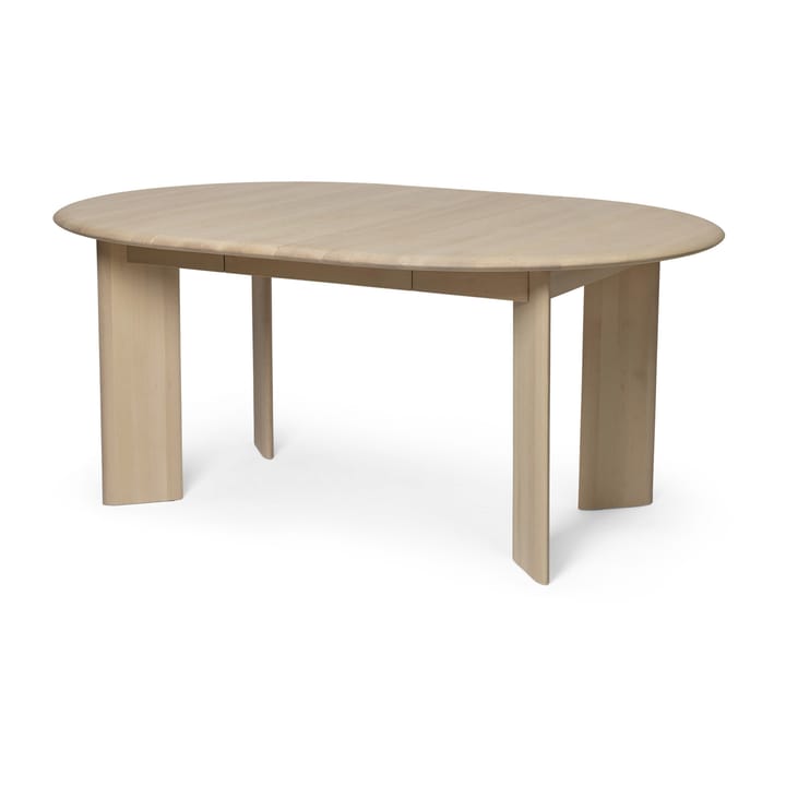 Bevel Extendable spisebord inkl. 1 ileggsplate, White Oiled Beech Ferm Living