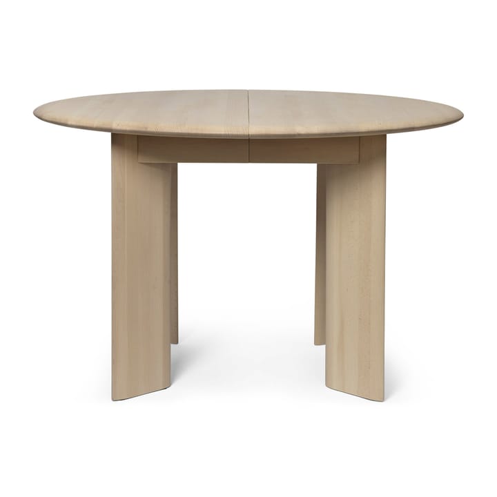 Bevel Extendable spisebord inkl. 1 ileggsplate, White Oiled Beech Ferm Living