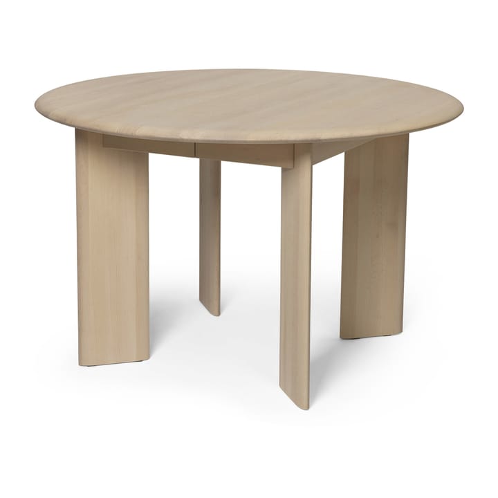 Bevel Extendable spisebord inkl. 1 ileggsplate, White Oiled Beech Ferm Living
