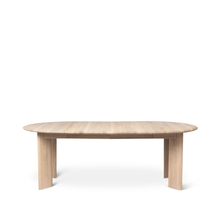 Bevel Extendable spisebord - oak white oiled, inkl. 2 stk. ileggsplate á 50 cm - Ferm LIVING