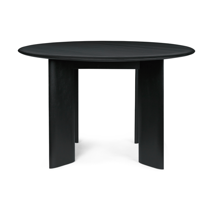 Bevel spisebord rundt - Black Oiled Beech, Ø 117 cm - Ferm LIVING