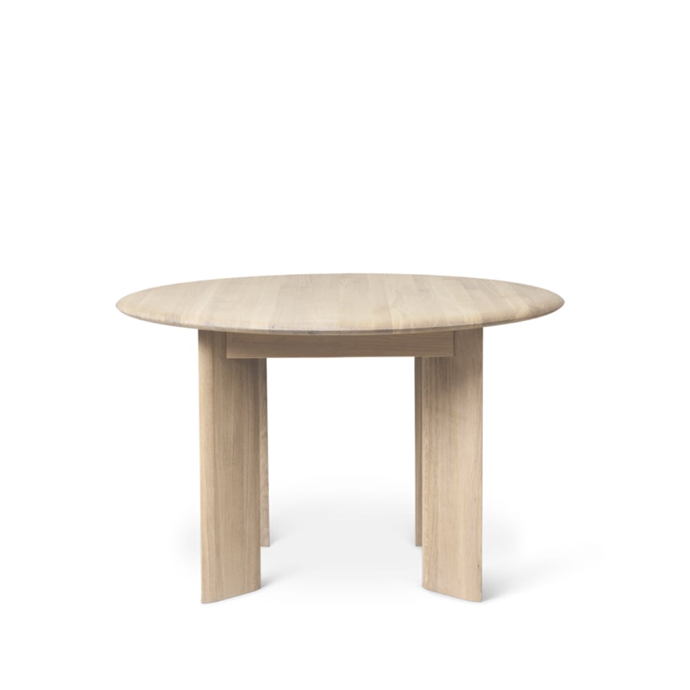 Bilde av Ferm Living Bevel spisebord rundt Oak white oiled
