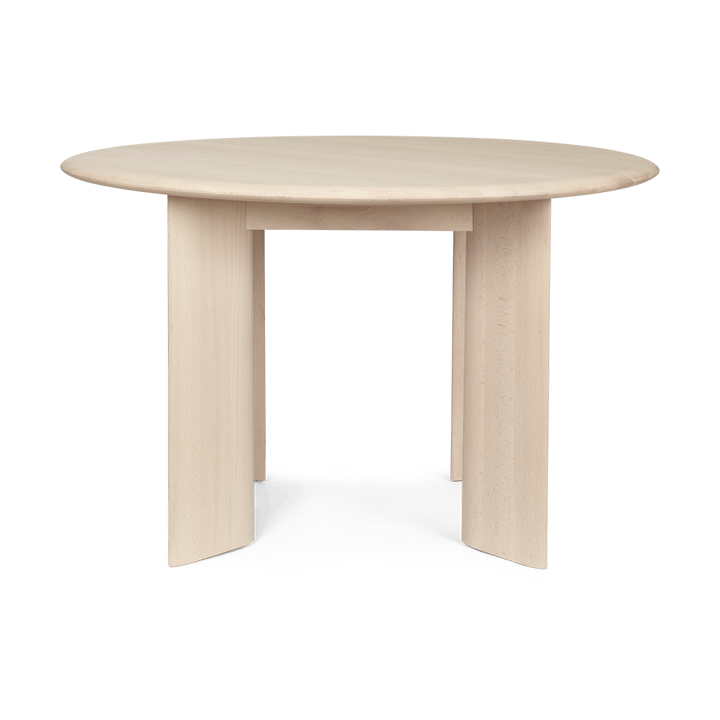 Bevel spisebord rundt - White Oiled Beech, Ø 117 cm - Ferm LIVING