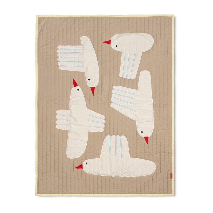 Bird quiltet filt - Beige - Ferm Living
