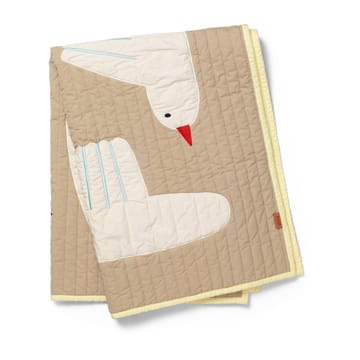 Bird quiltet filt - Beige - Ferm Living