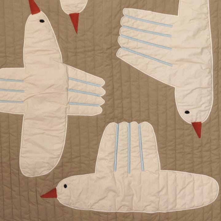 Bird quiltet filt - Beige - ferm LIVING