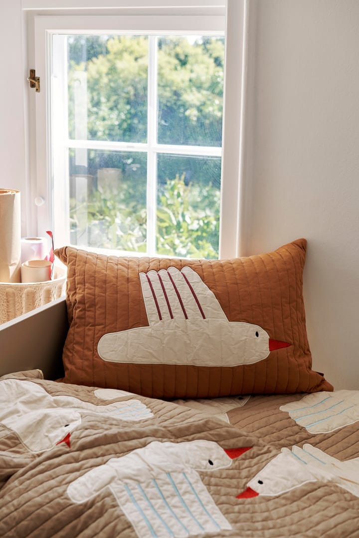 Bird quiltet pute 60 x 40 cm, Sugar kelp (brun) Ferm Living