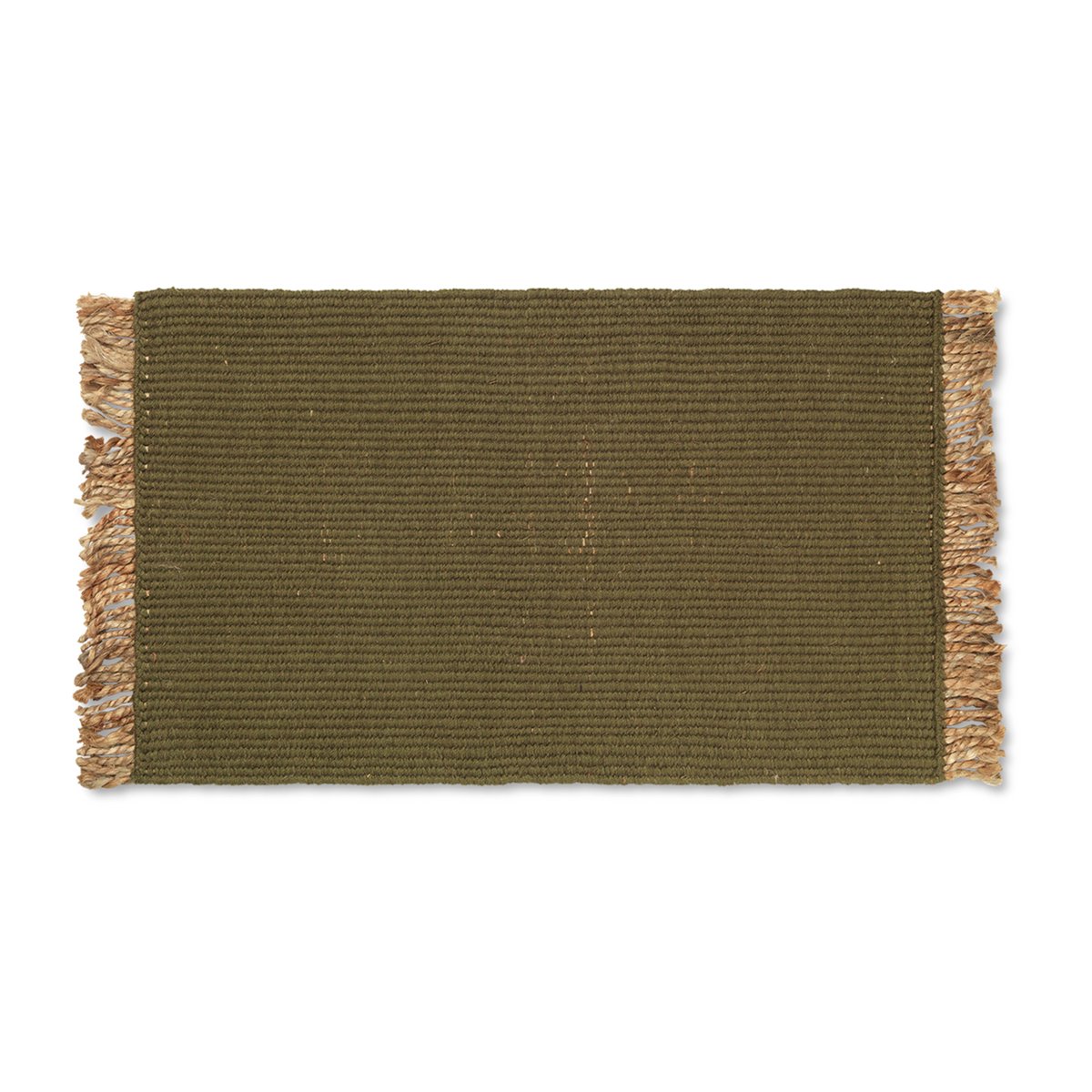 Bilde av Ferm Living Block dørmatte 50 x 80 cm Olive-natural