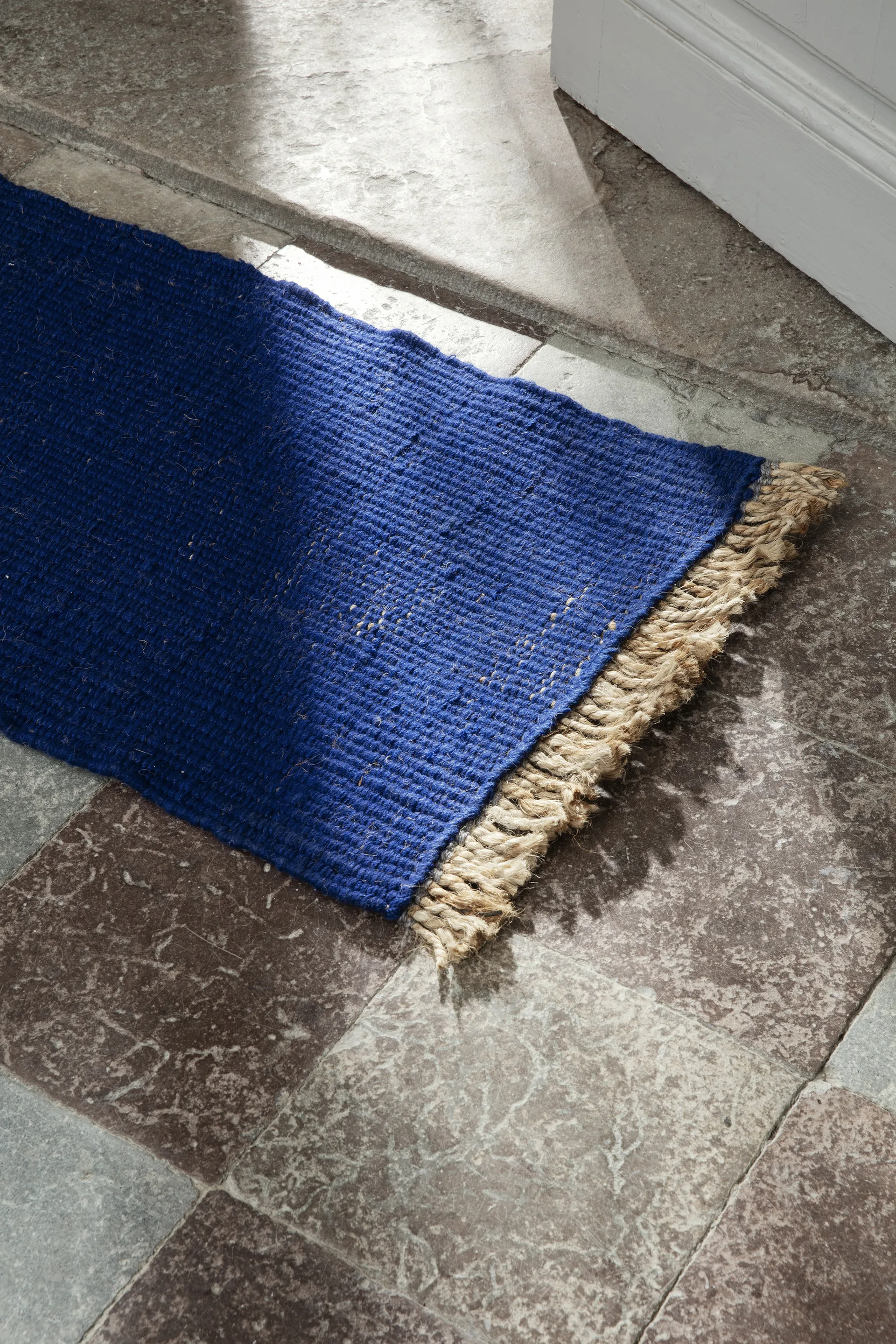 Block dørmatte 80 x 50 cm, Blå Ferm Living