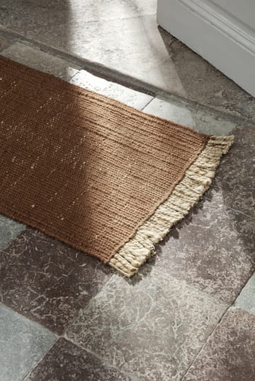 Block dørmatte 80 x 50 cm - Rustbrun - ferm LIVING