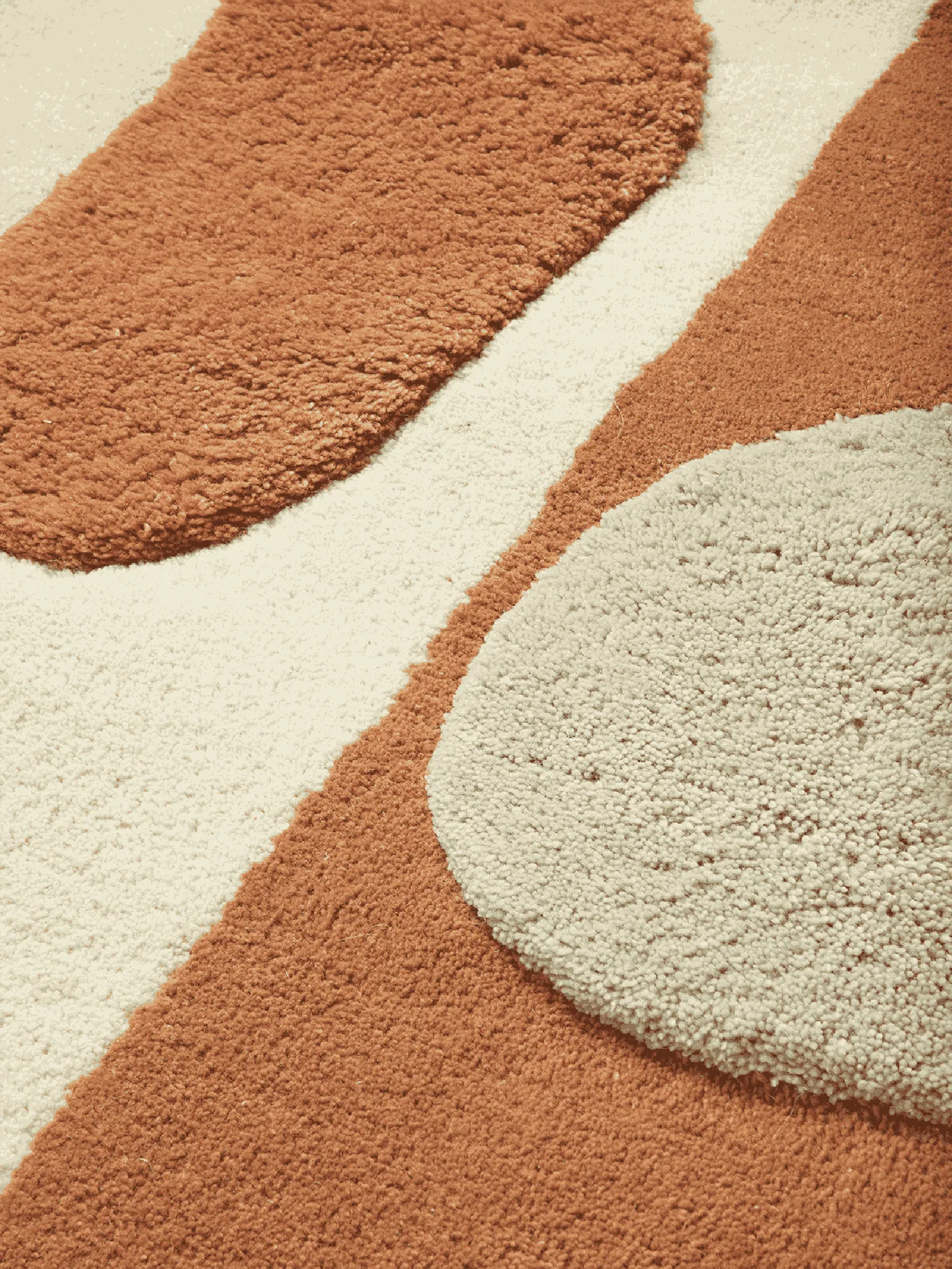 Bloco tuftet teppe, Blush-off white, 80x120 cm Ferm Living