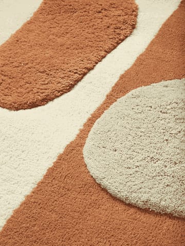 Bloco tuftet teppe - Blush-off white, 80x120 cm - Ferm Living