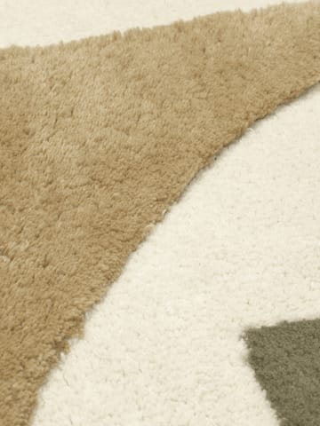Bloco tuftet teppe - Green-off white, 80x120 cm - Ferm Living
