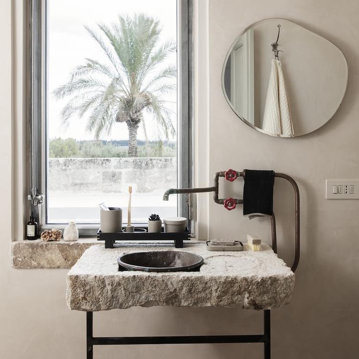 Bon dekorasjonsbrett liten, Beige-svart Ferm Living