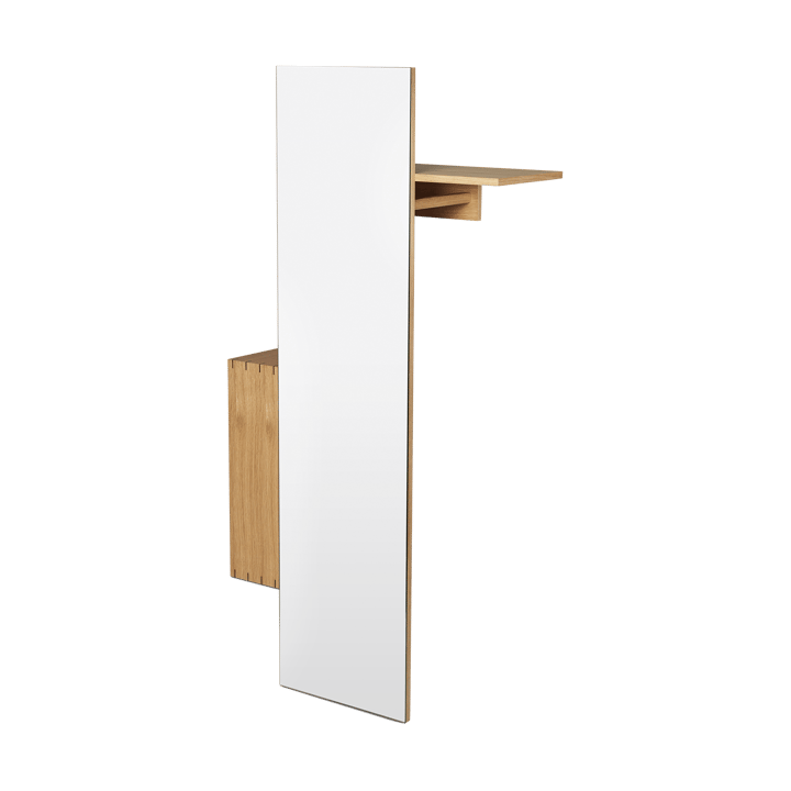 Bon hallway cabinet knaggrekke med speil, Oiled Oak Ferm Living