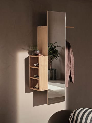 Bon hallway cabinet knaggrekke med speil - Oiled Oak - ferm LIVING