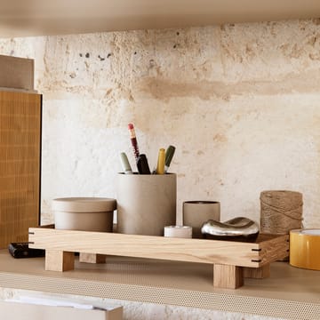 Bon oppbevaringsboks liten - Beige-svart - Ferm Living