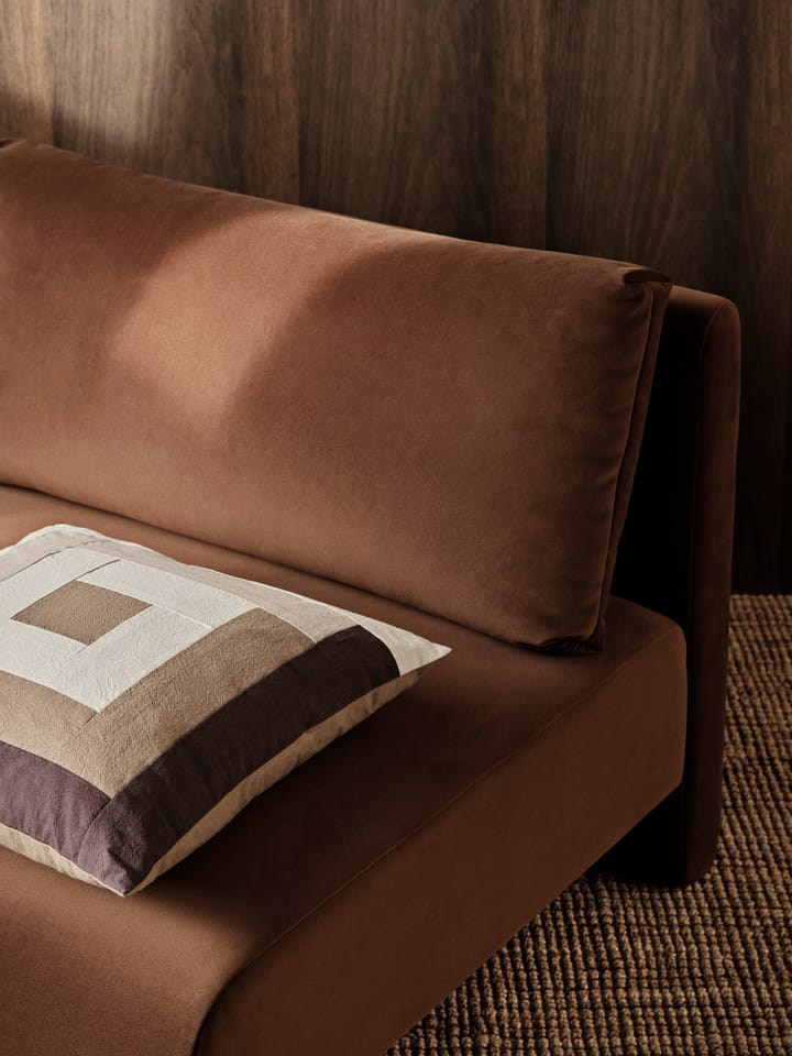 Border patchwork putetrekk 50x50 cm, Coffee-dark sand Ferm Living