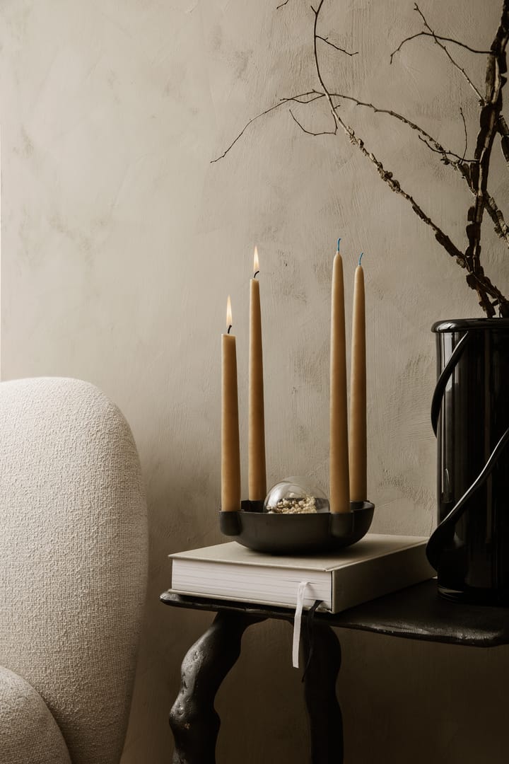 Bowl adventslysestake medium Ø 20 cm, Blackened aluminium Ferm Living