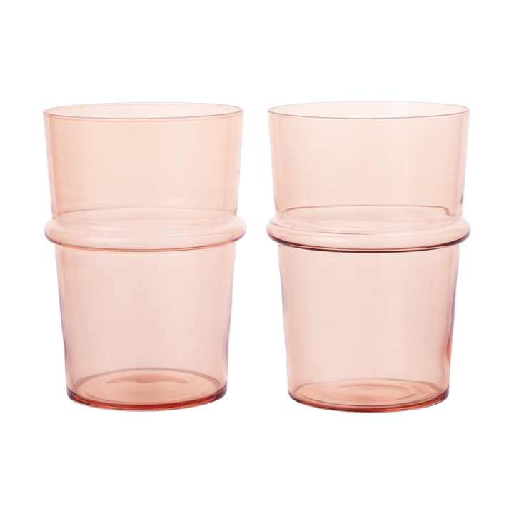 Boya drikkeglass høyt 45 cl 2-pakn. - Blush - Ferm Living