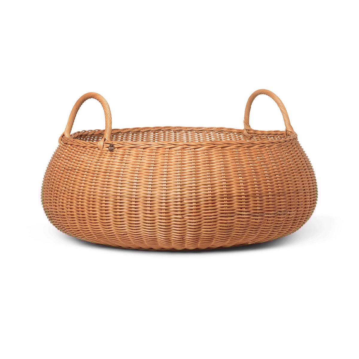 Ferm Living Braided kurv lav Natural | Skandinavisk Design | Oppbevaringskurver | Brun