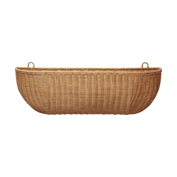Braided wall pocket veggkurv 25x75 cm - Natural - Ferm Living