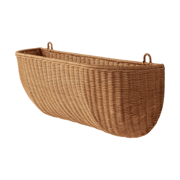 Braided wall pocket veggkurv 25x75 cm - Natural - Ferm Living