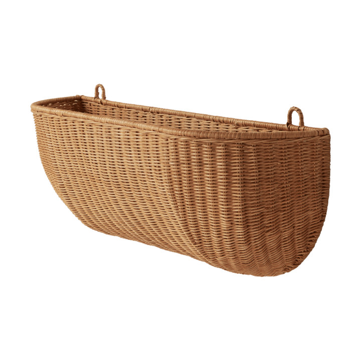 Braided wall pocket veggkurv 25x75 cm, Natural Ferm Living