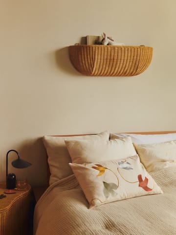 Braided wall pocket veggkurv 25x75 cm - Natural - Ferm Living