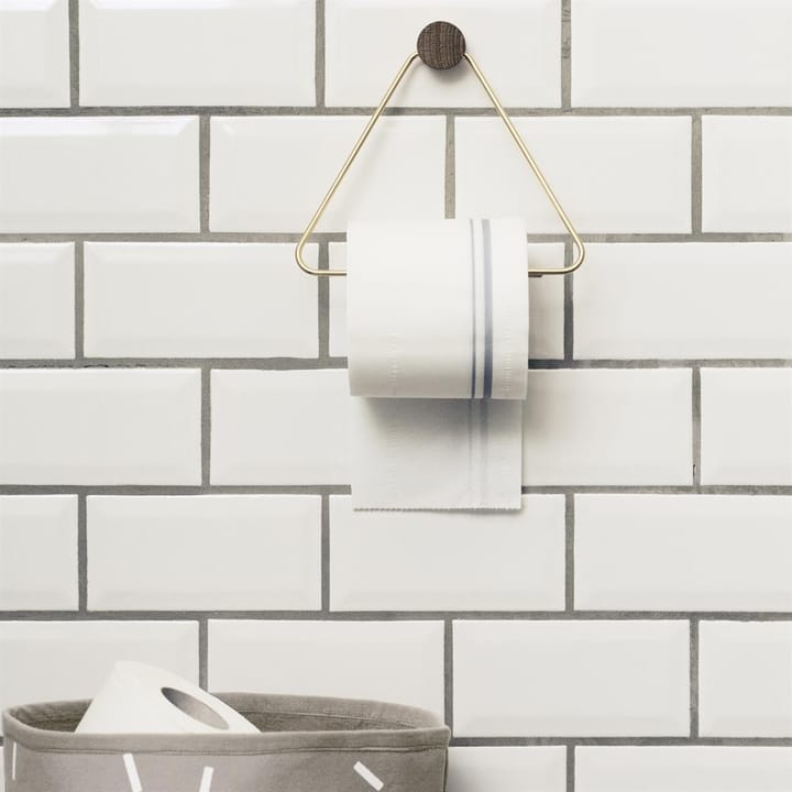 Brass toalettpapirholder, 17,5x15 cm Ferm Living