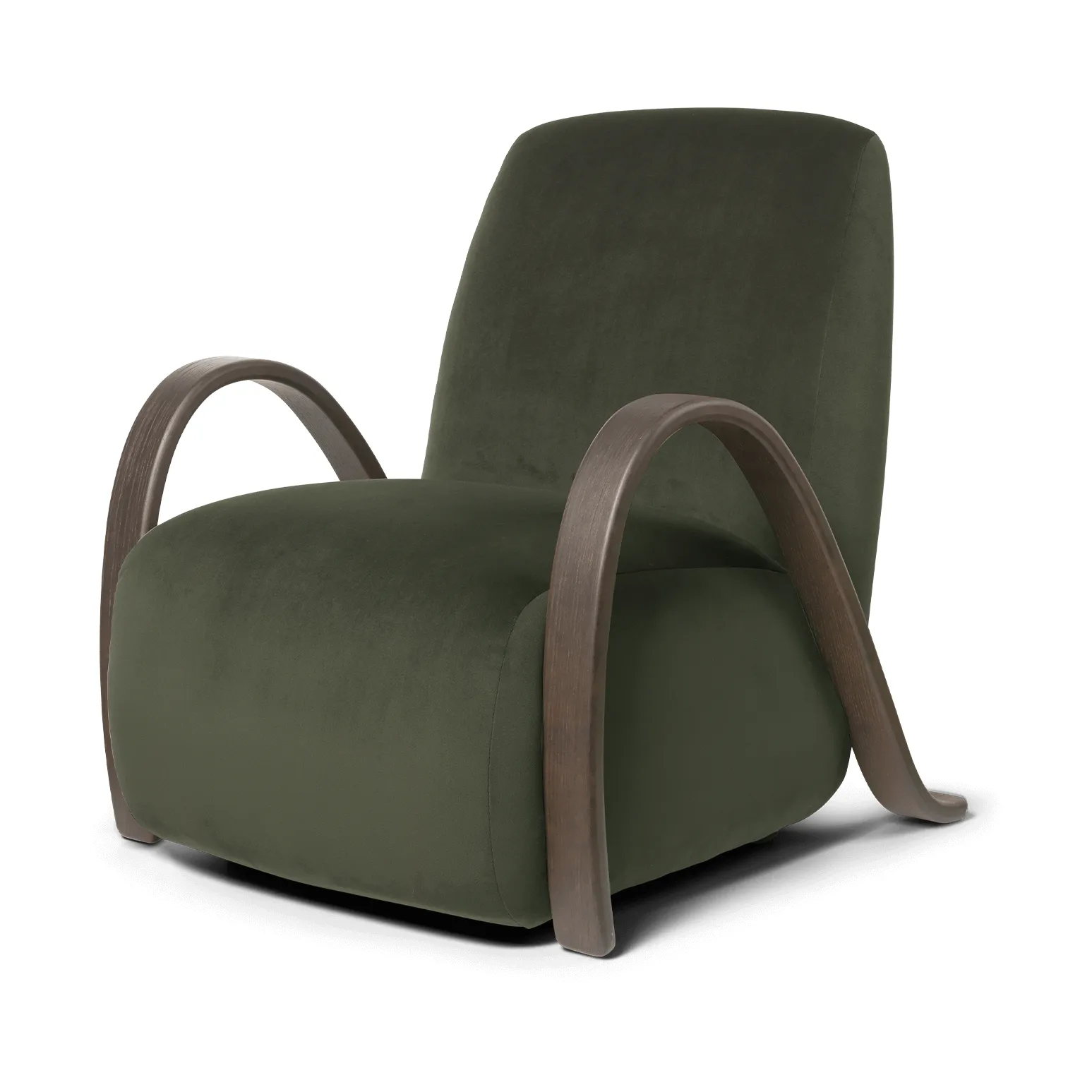 Buur lounge chair Rich Velvet, Pine Ferm Living