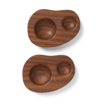 Cairn eggeglass 2-pakning - Dark brown - Ferm Living