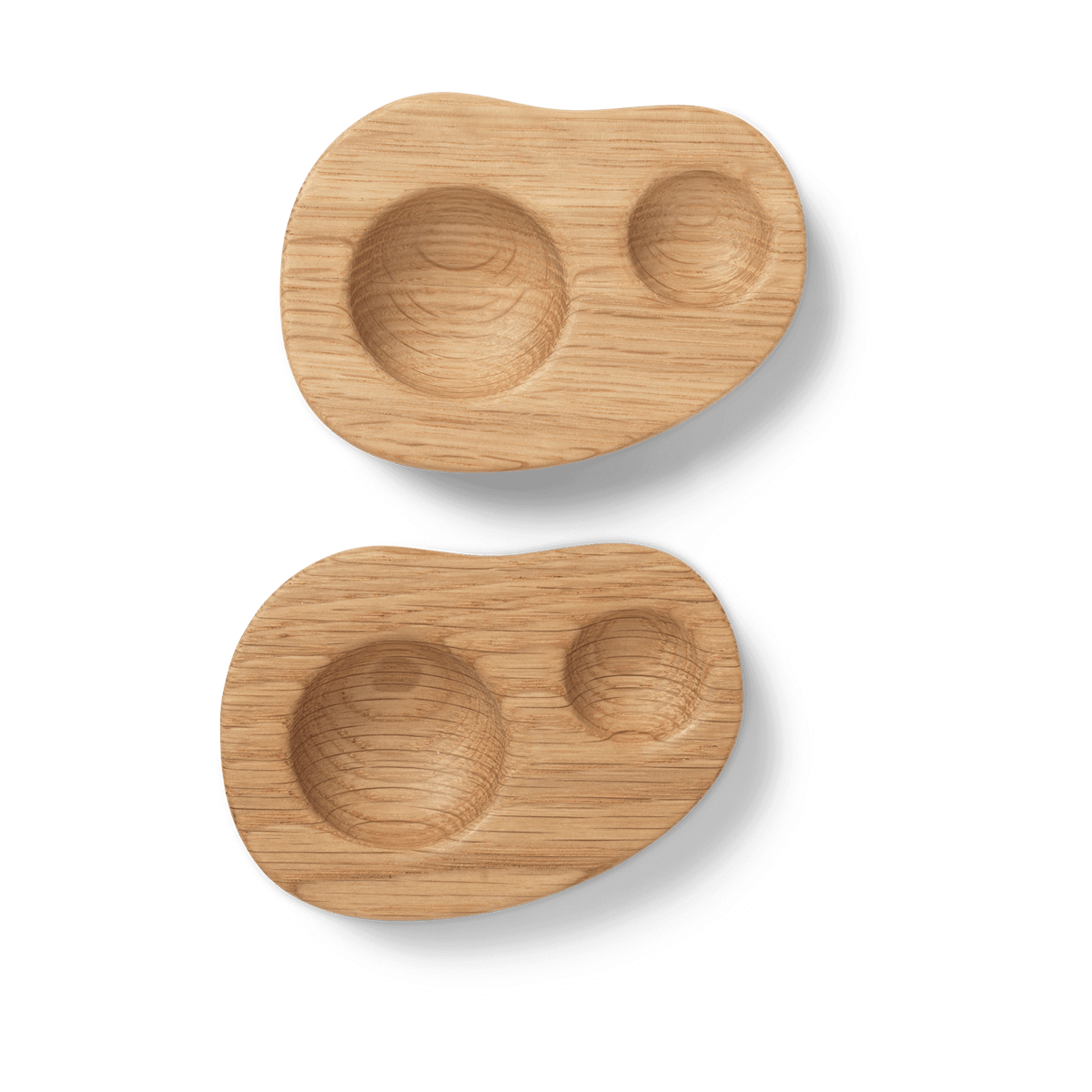 Ferm Living - Ferm Living 2 stk | Cairn Eggholder Eik - Lunehjem.no - Interiør på nett
