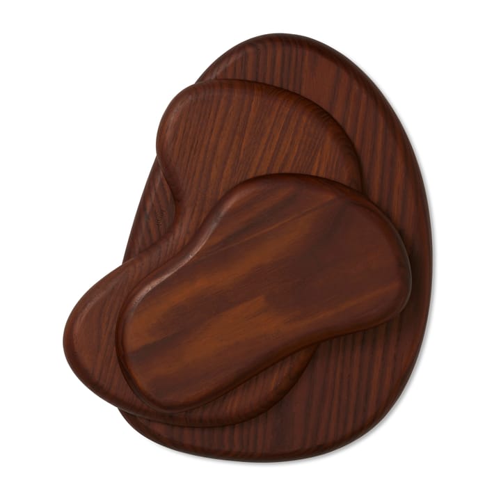 Cairn skjærefjøl 3 deler - Dark Brown
​ - Ferm Living