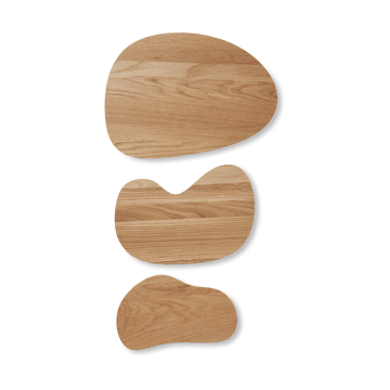 Cairn skjærefjøl 3 deler - Oak - Ferm Living