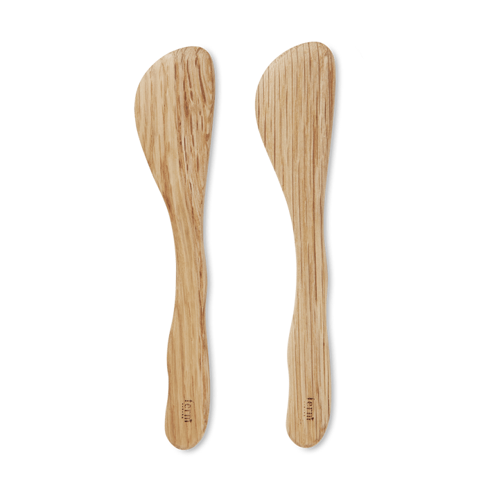 Cairn smørkniv 2-pakning - Oak - Ferm Living