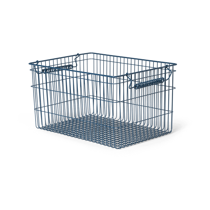 Cala stabelbar kurv 2-pakning, Dark blue Ferm Living