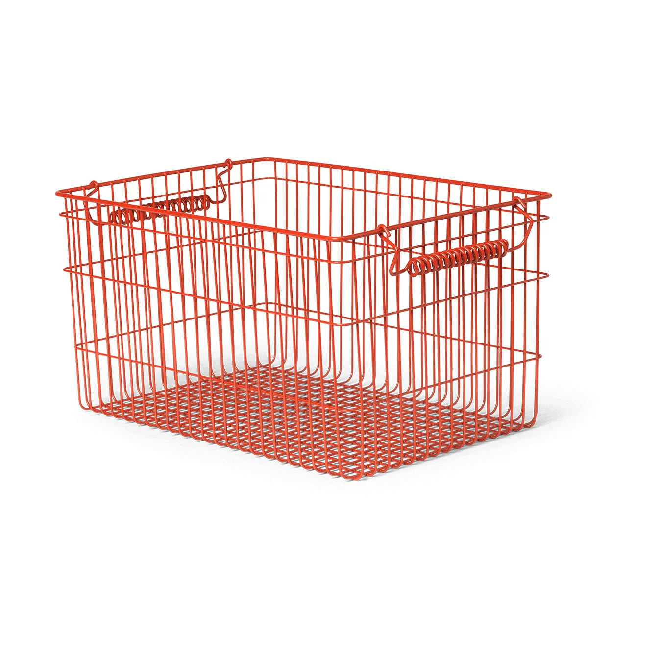 Cala stabelbar kurv 2-pakning, Poppy red, 36,2x26,2x20,2 cm Ferm Living