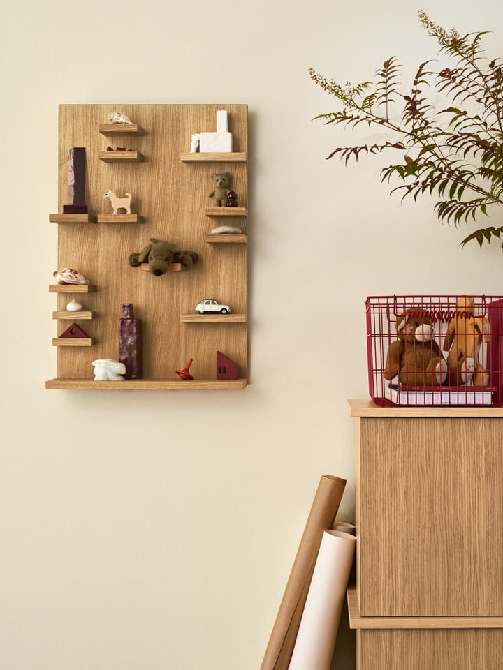 Cala stabelbar kurv 2-pakning, Poppy red Ferm Living