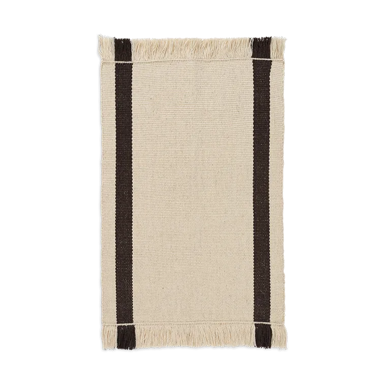 Calm kelim dørmatte, Off-white, Coffee, 50x70 cm Ferm Living