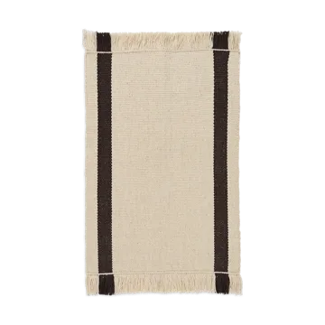 Calm kelim dørmatte - Off-white, Coffee, 50x70 cm - Ferm Living