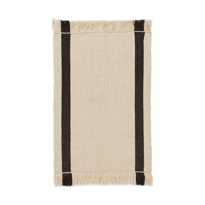 Calm kelim dørmatte - Off-white, Coffee, 50x70 cm - Ferm Living
