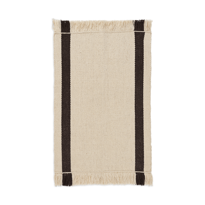 Calm kelim dørmatte - Off-white, Coffee, 50x70 cm - ferm LIVING