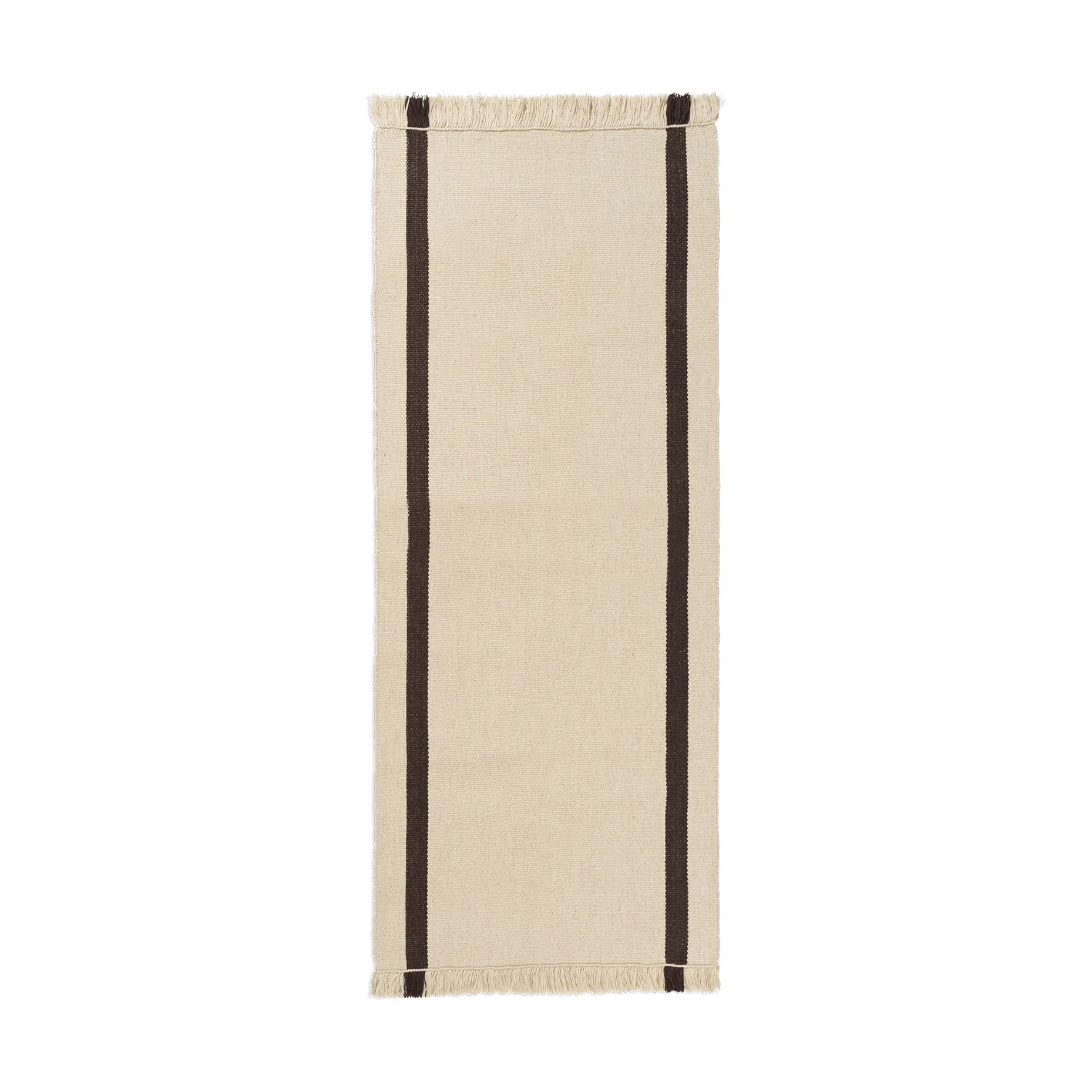 Calm kelim entréteppe, Off-white, Coffee, 80x200 cm Ferm Living