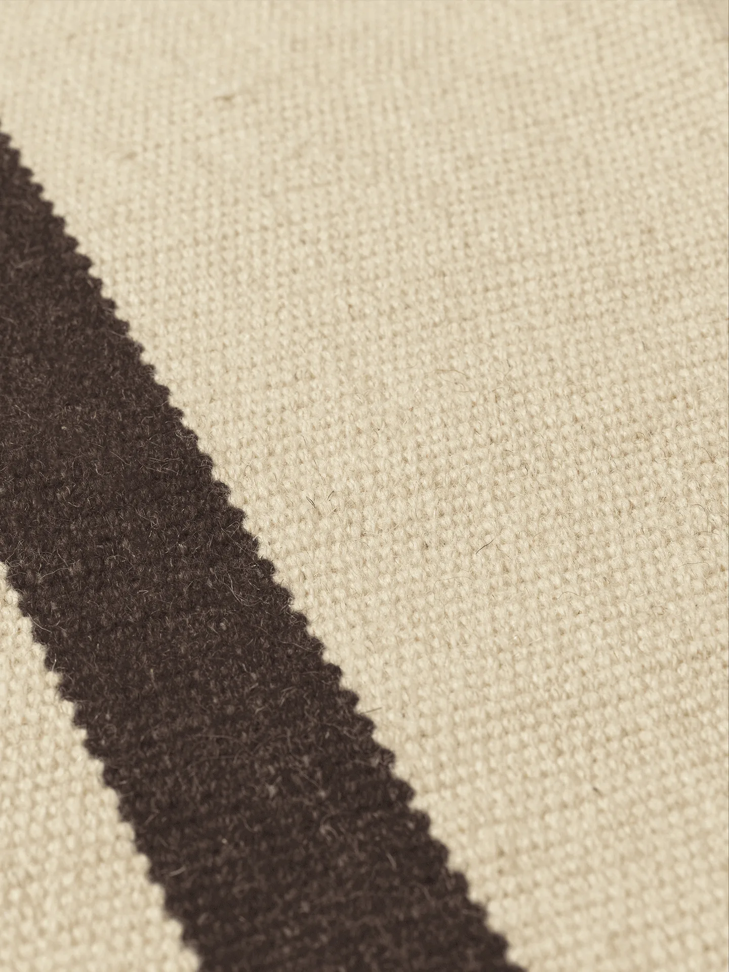 Calm kelim entréteppe, Off-white, Coffee, 80x200 cm Ferm Living