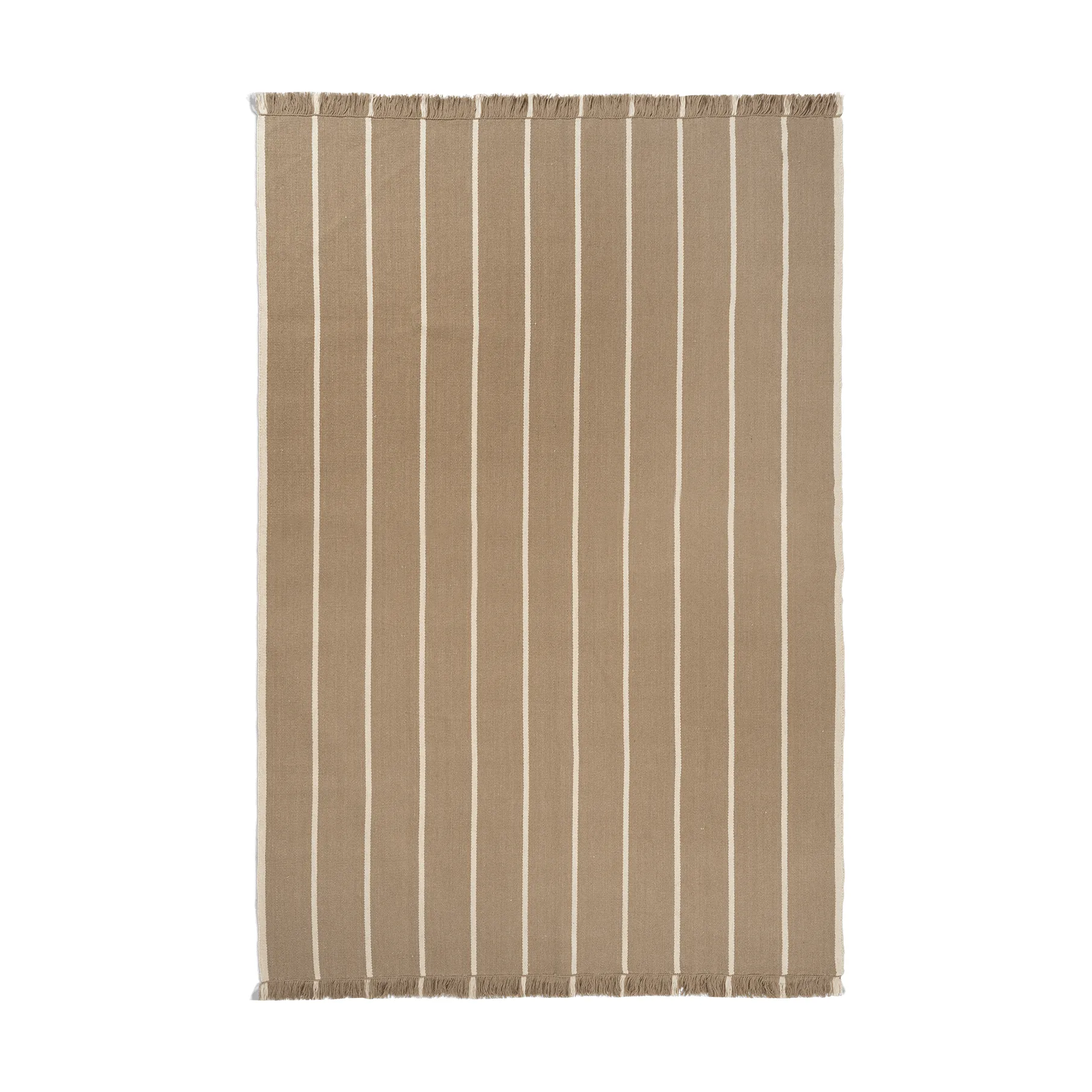 Calm kelim teppe, Dark Sand, Off-white, 200x300 cm Ferm Living